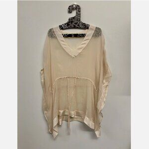 Calypso St Barth ivory silk tunic S